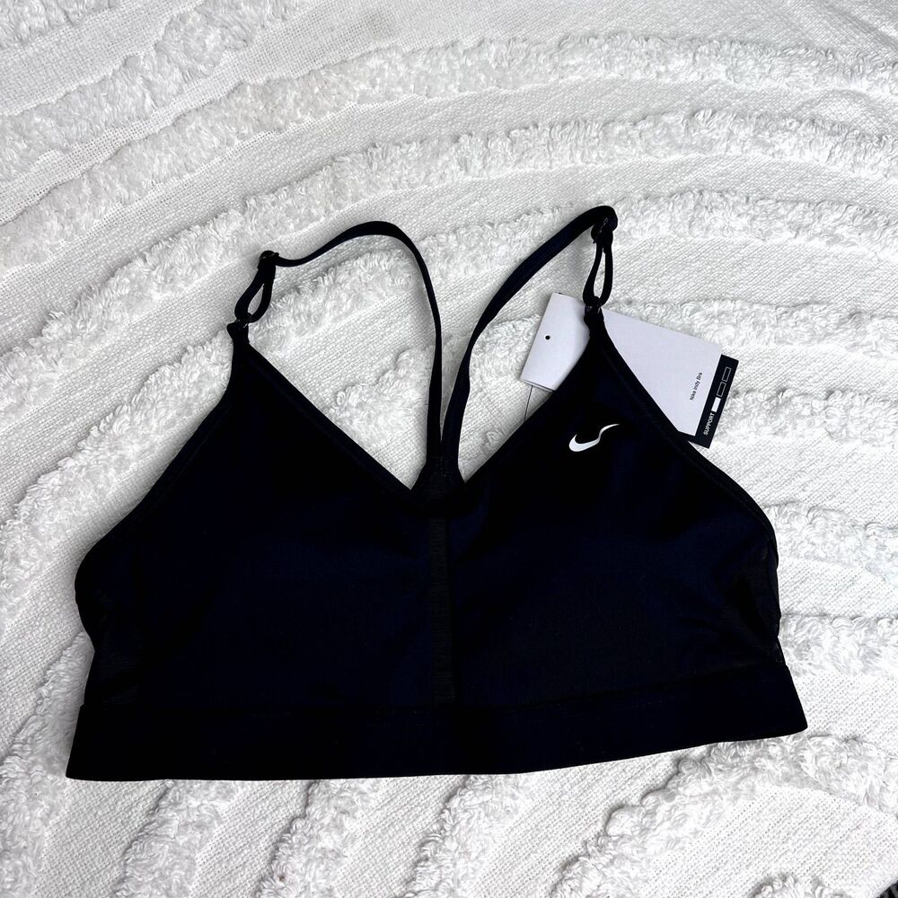 Nike black womens sports bra size Small